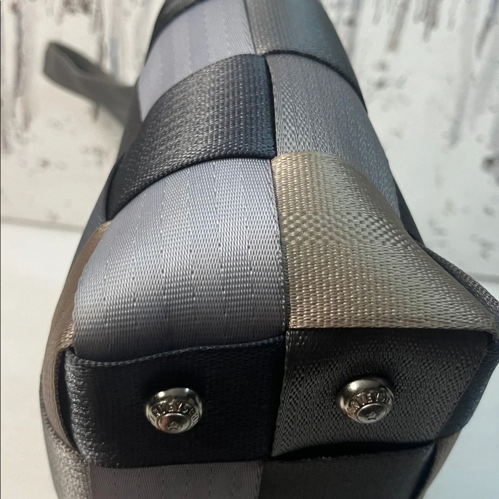 Harveys Original Footed Seatbelt Multi Gray Shoulder Handbag Double Strap Med - Picture 8 of 10